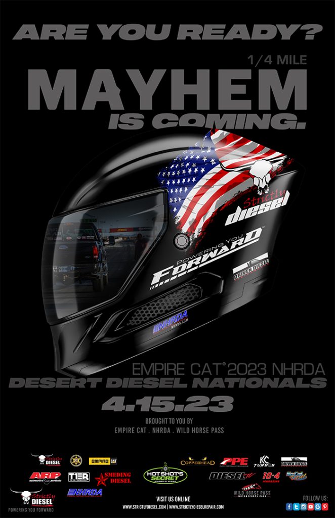 1/4 Mile Mayhem – 2023 NHRDA Desert Diesel Nationals